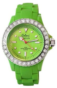 Colori Watch Crystal Lime Green