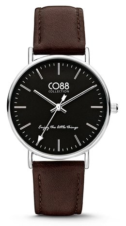 CO88 Leather Black horloge