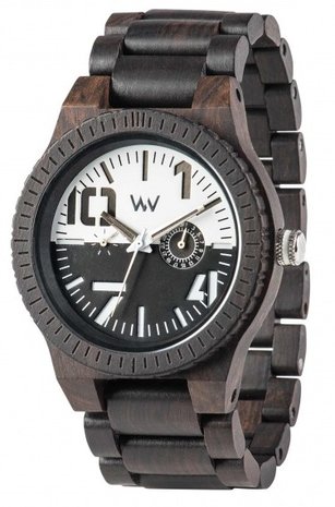 WeWOOD Oblivio Black White horloge