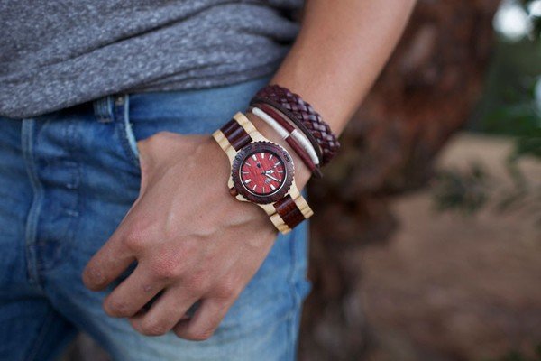  WeWOOD Date Beige/Brown horloge 