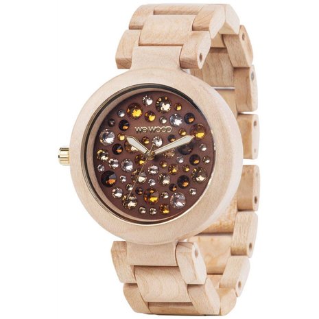 WeWOOD Alnus Beige Topaz horloge