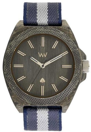 WeWOOD Phoenix Phoenix 46 Teak Blue horloge