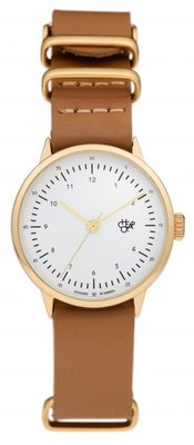 CHPO Harold Mini Gold brown horloge