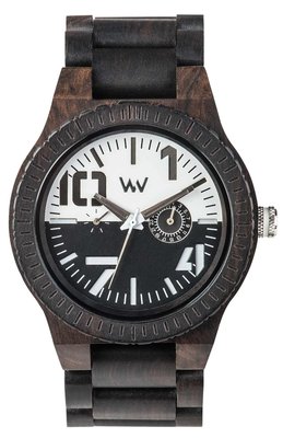 WeWOOD Oblivio Black White horloge